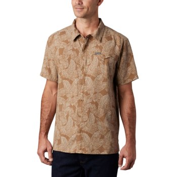 Columbia Lakeside Trail Short Sleeve, Camisa Multicolor Para Hombre | 180295-JKH